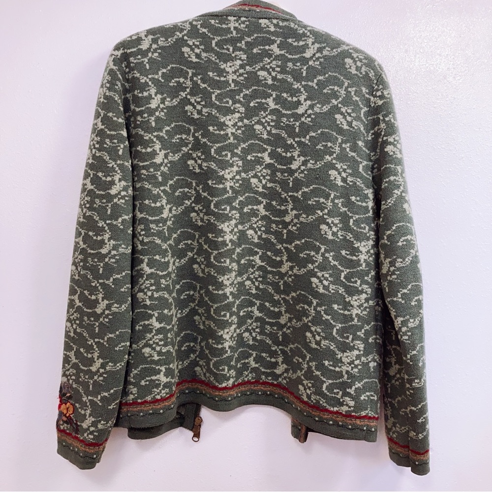 Pendleton Wool Blend Lined Embroidered Zipper Swe… - image 7